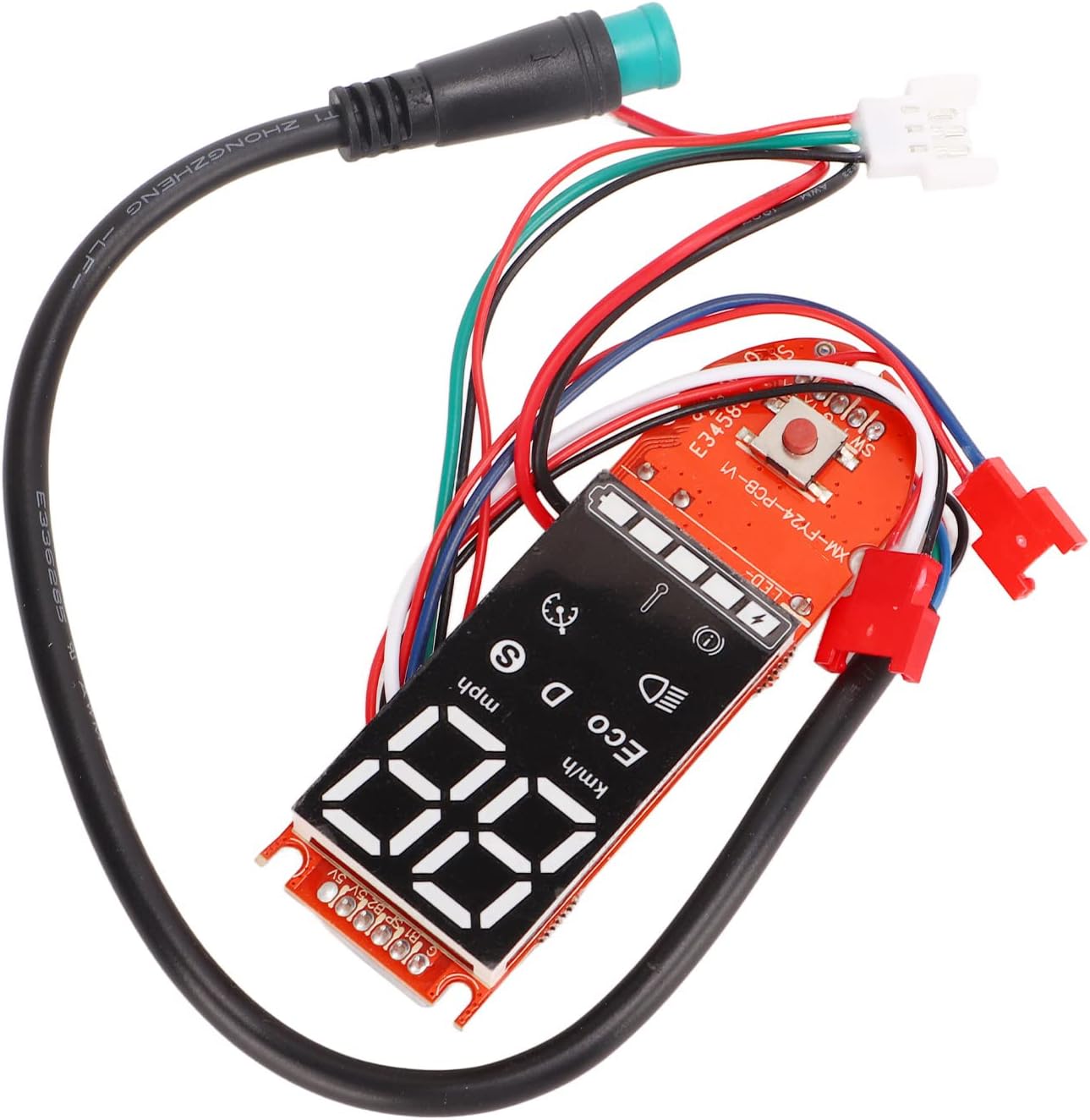 SPYMINNPOO Electric Scooter Dashboard, PCB Sturdy Circuit Board Panel Replacement Accessories Compatible with LENZOD Controller