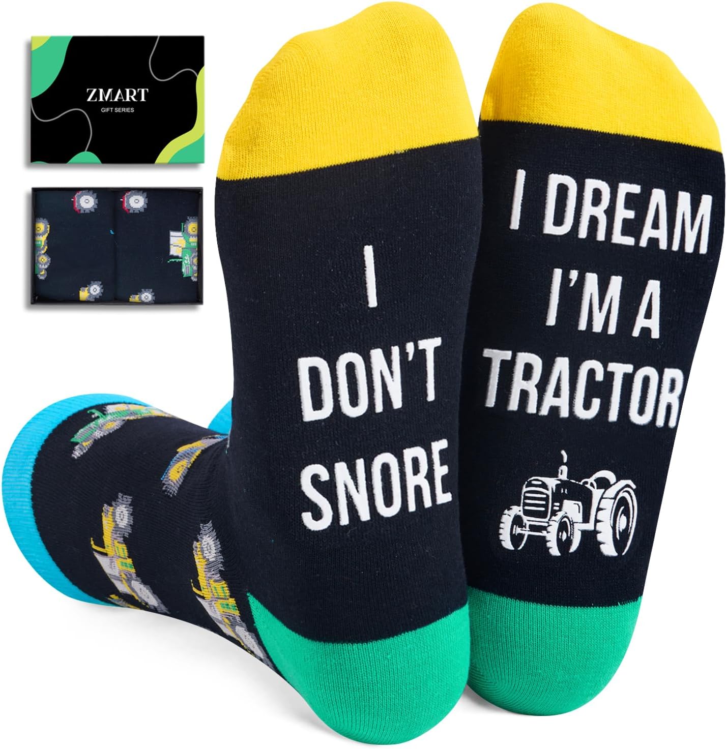 Zmart Funny Transportation Gifts For Adult - Novelty Race Car Tractor Airplane Socks