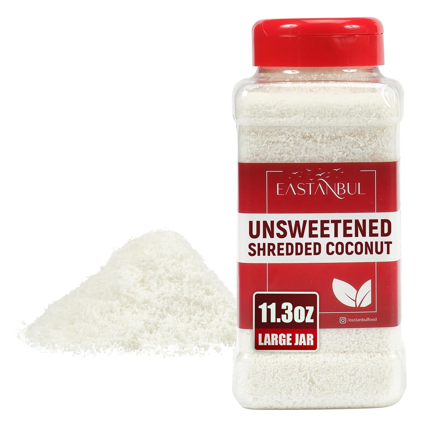 Eastanbul Shredded Coconut, Unsweetened Coconut Flakes, 11.3oz