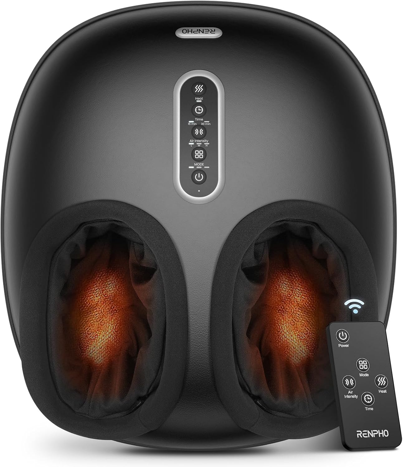 RENPHO Foot Massager with Heat [2025 Upgraded], FSA HSA Eligible, Shiatsu Foot Massager for Plantar Fasciitis Relief, Neuropathy Pain Relief, Fits up to Size 12 Feet, Fathers Day Dad Gifts for him