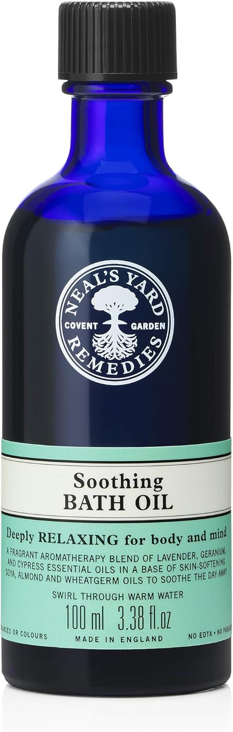 Neal's Yard Remedies Geranium & Orange Bath Oil | Energise Body & Mind W/Uplifting Scents | 100ml