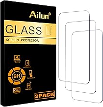 Ailun Glass Screen Protector for iPhone 16 / iPhone 15 / iPhone 15 Pro [6.1 Inch] Display 3 Pack Tempered Glass, Sensor Protection, Dynamic Island Compatible, Case Friendly