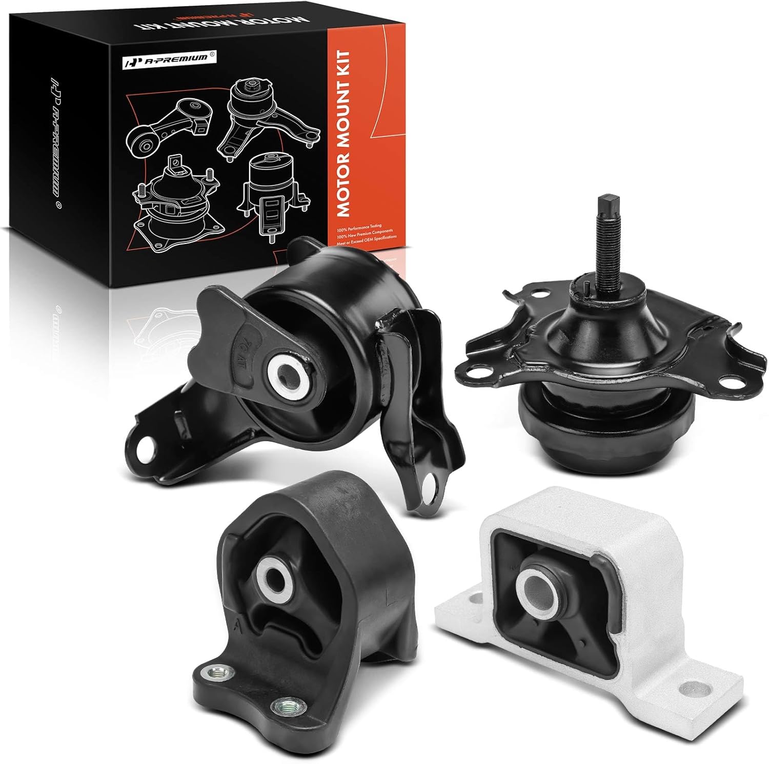 A-Premium 4PCS Engine Motor Mount and Transmission Mount Set Compatible with Honda Element 2003-2006 2.4L, Automatic Transmission