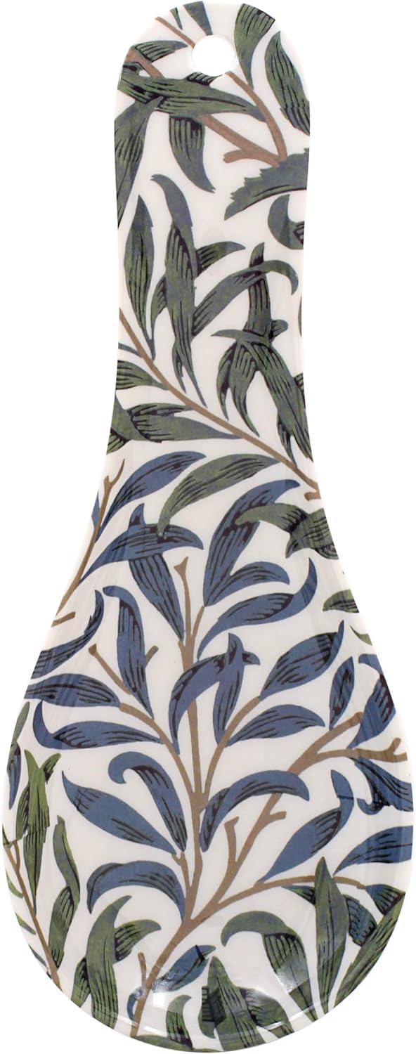 The Leonardo Collection William Morris Willow Bough Spoon Rest | Durable Spoon Rest Kitchen for Spoons | Tea Spoon Holder for Kicthen & Home | Ideal Utensils Holder & Teaspoon Rest Gift for Women