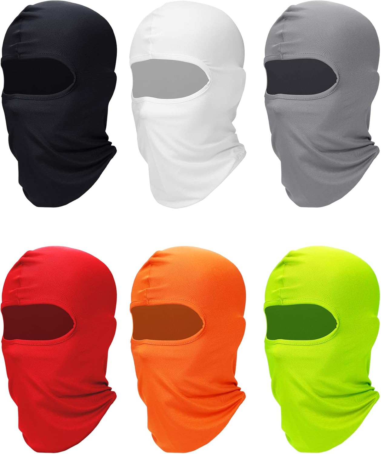 SATINIOR 6 Pcs Ski Mask Cover Balaclava Full Face Mask Summer Face Cover UV Protection Balaclava Men Women Outdoor Sports
