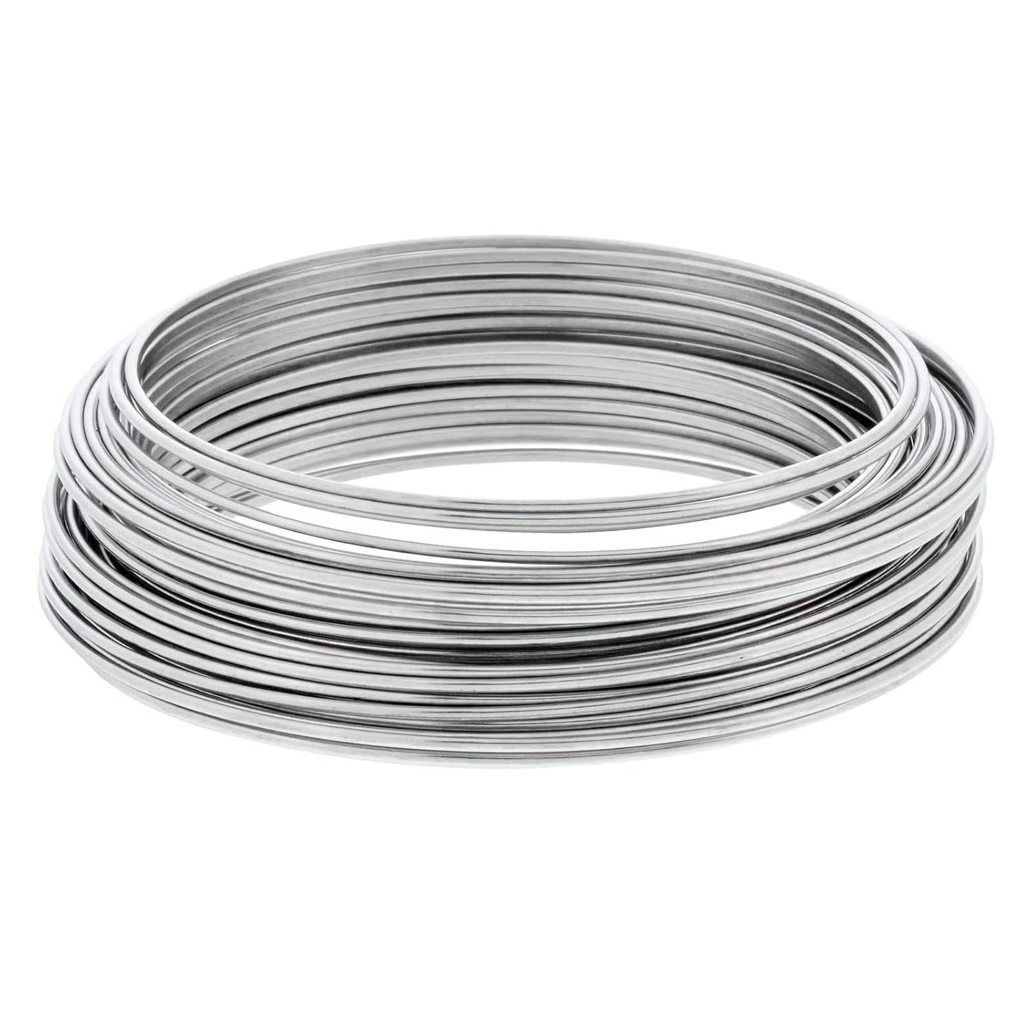 SKYPRO 99.99% Pure Titanium Wire - 2.5mm (10 ga), 1 Meter - Silver