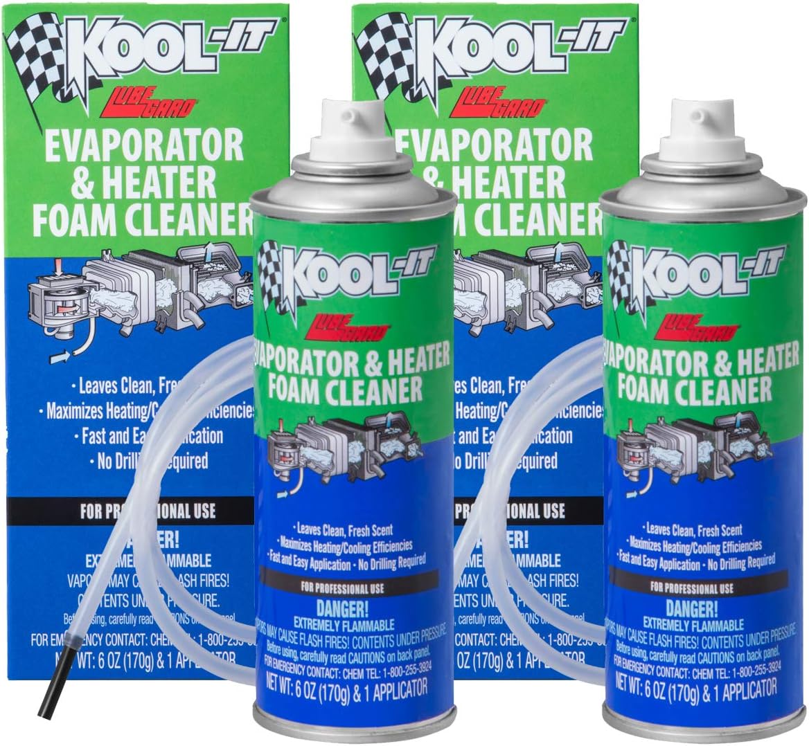 Lubegard 96030 Kool-It Evaporator and Heater Foam Cleaner (2 Pack)