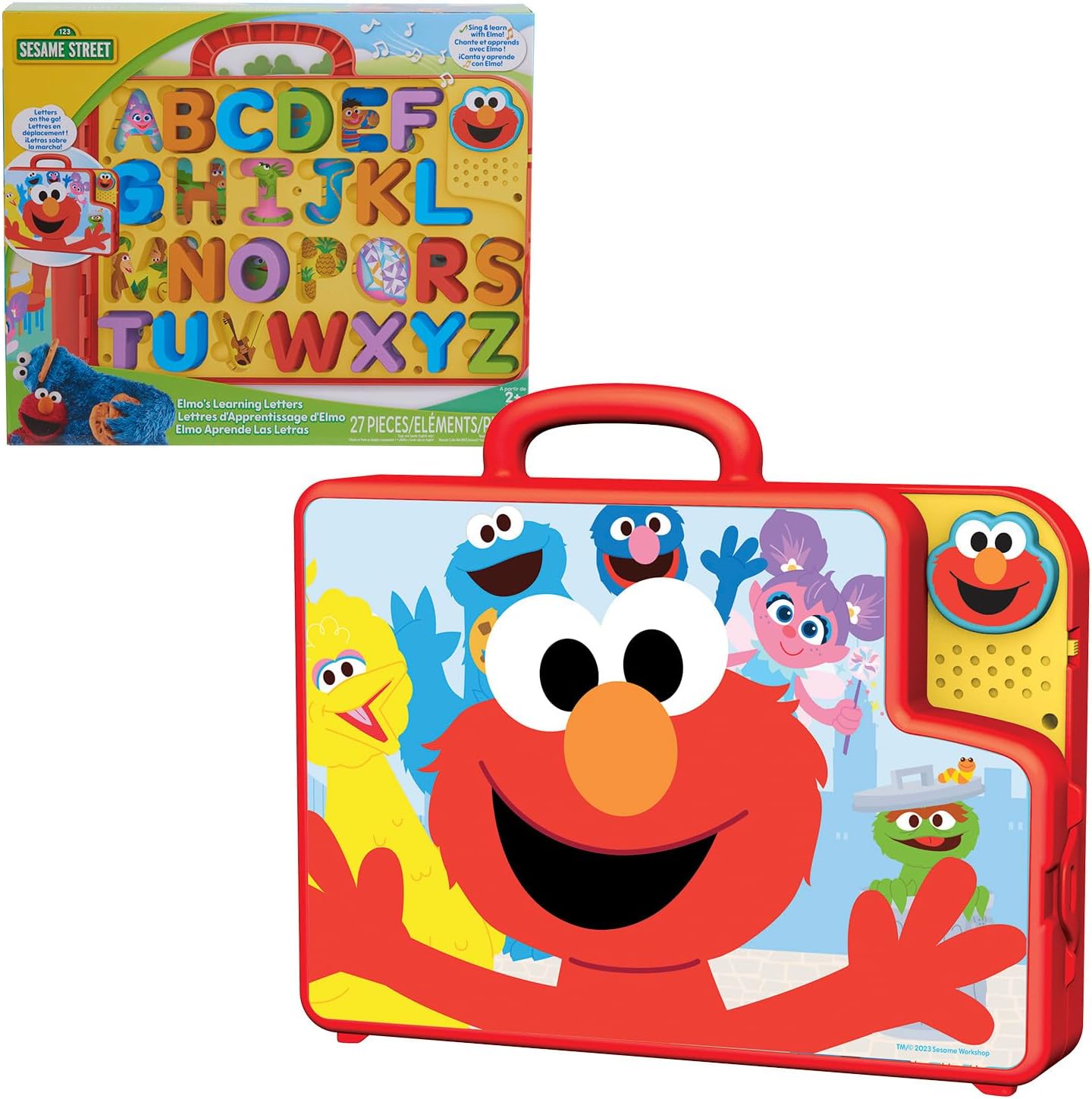 SESAME STREET Elmo’s Learning Letters Bus Activity Board, Preschool Learning and Education, Kids Toys for Ages 2 Up by Just Play