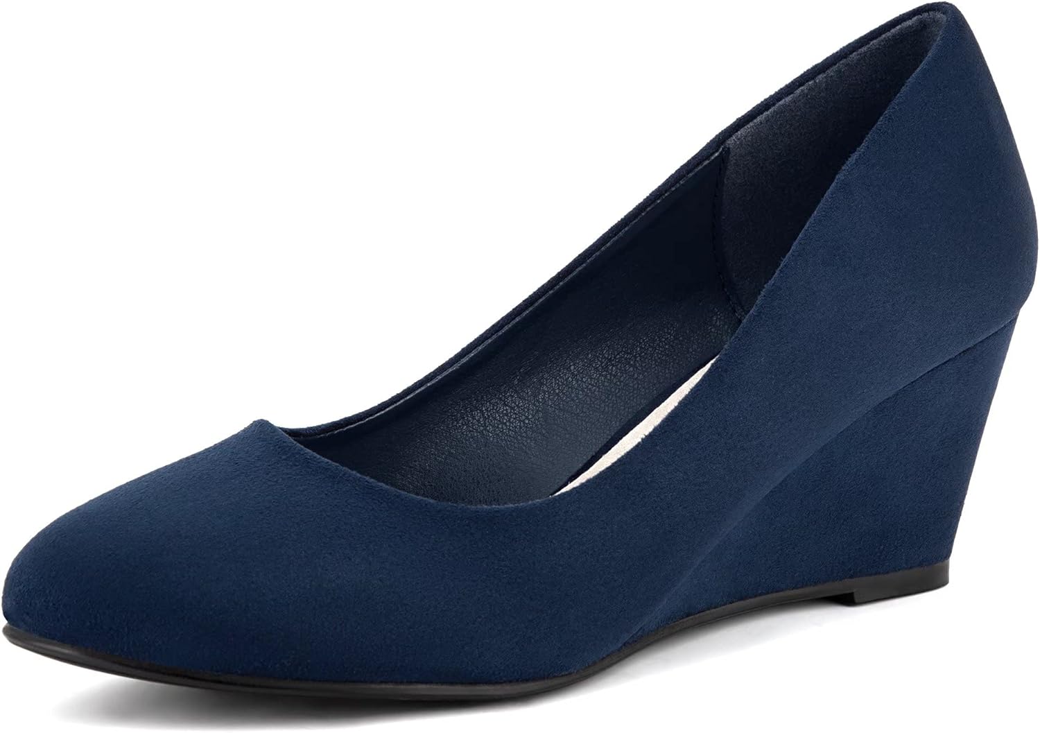 Greatonu Women's Office Wedge Platform Mid Heel Court Shoes