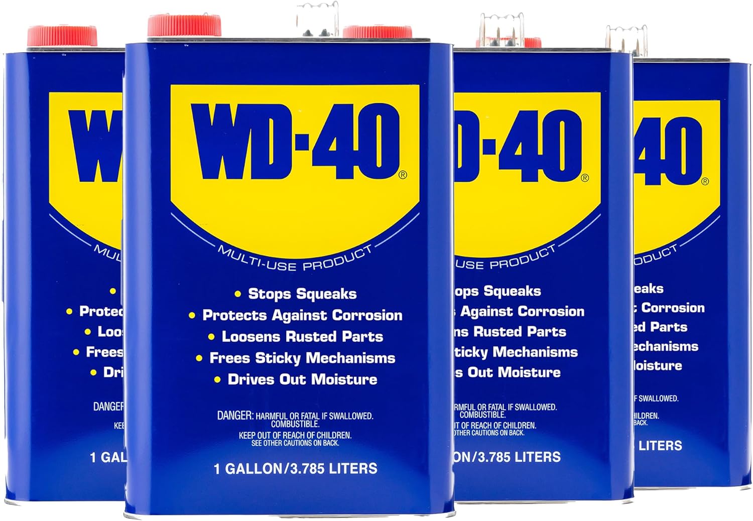 WD-40 Original Formula, Multi-Use Product, One Gallon [4-Pack]