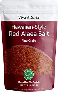 Viva Doria Hawaiian Red Alaea Sea Salt, Fine Grain, 2 lb (907 g)