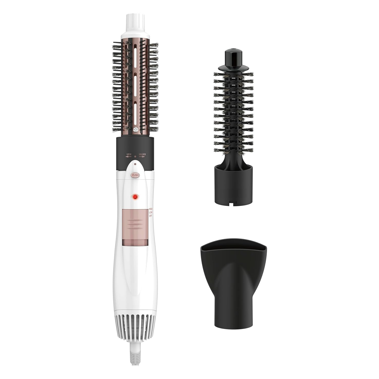Conair Hot Air Brush, Double Ceramic, 3-in-1, Interchangeable