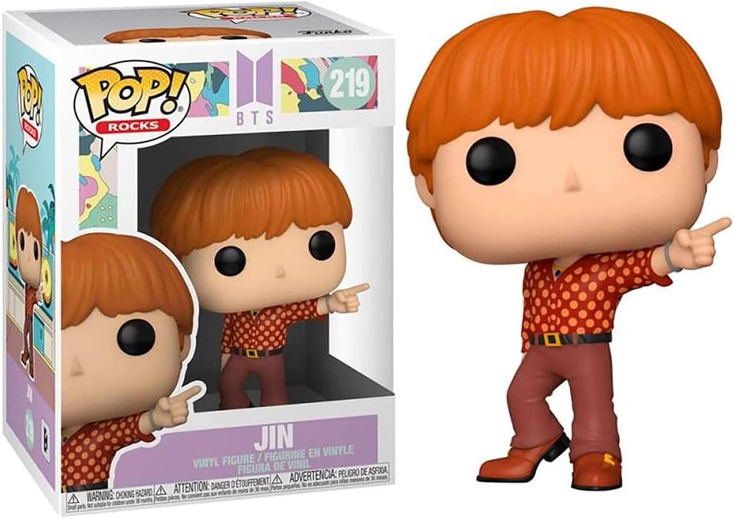 Funko Pop Rocks: BTS - Dynamite - Jin, Standard - Collectable Vinyl Figure - Gift Idea - Official Merchandise - Toys for Kids & Adults - Music Fans - Model Figure for Collectors and Display