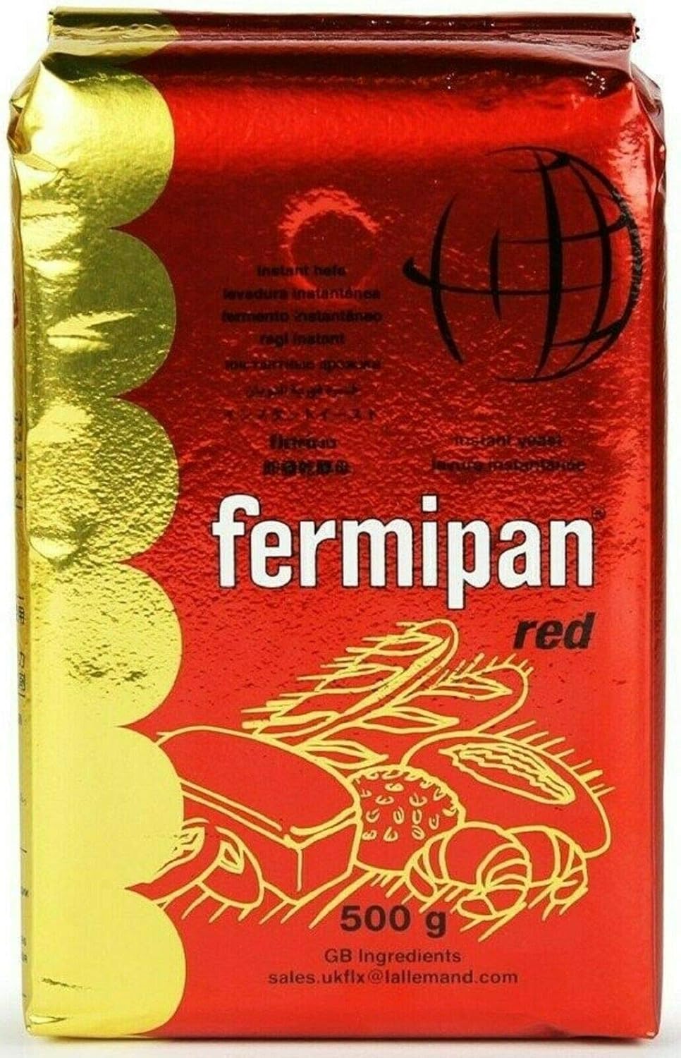 500g Fermipan Yeast Instant Dried Yeast Baker Bakery Baking Bread Dough Catering