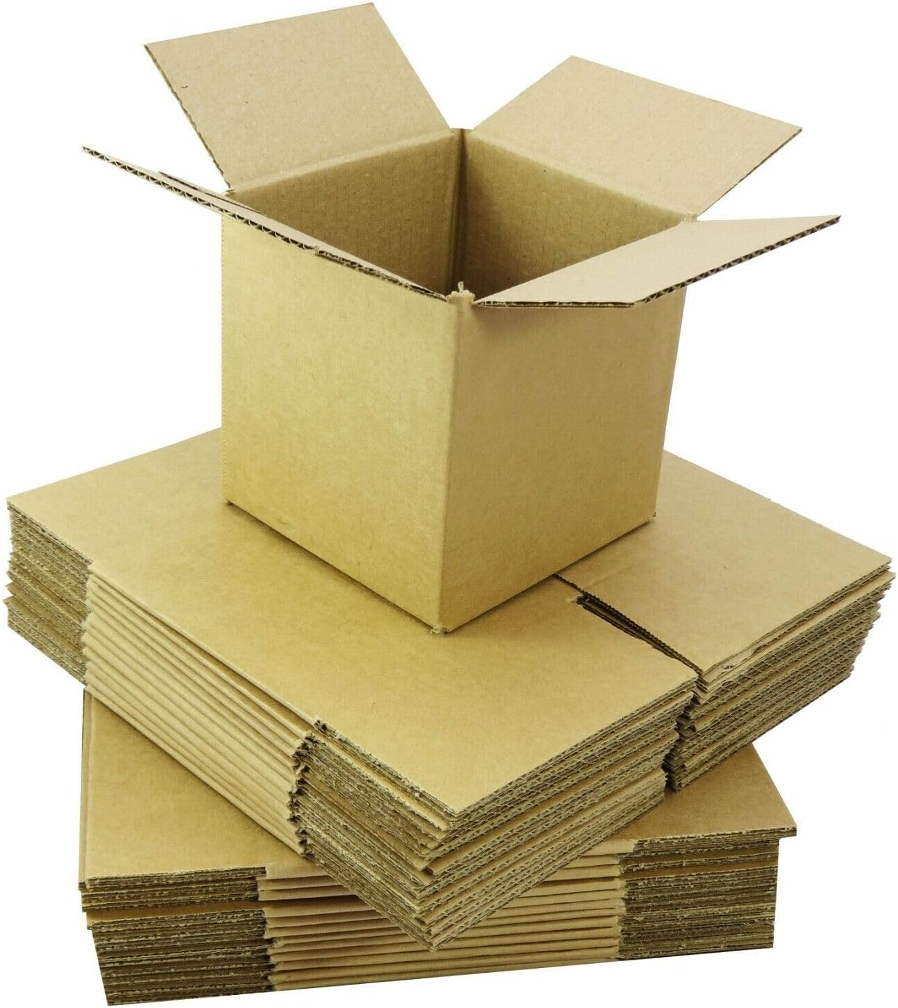 10 x Strong Cube Cardboard Boxes for Gifts and Retail Packaging | Ecofriendly and Reusable | Shipping Mailing Postal Storage Small Gift Boxes (3" x 3" x 3")