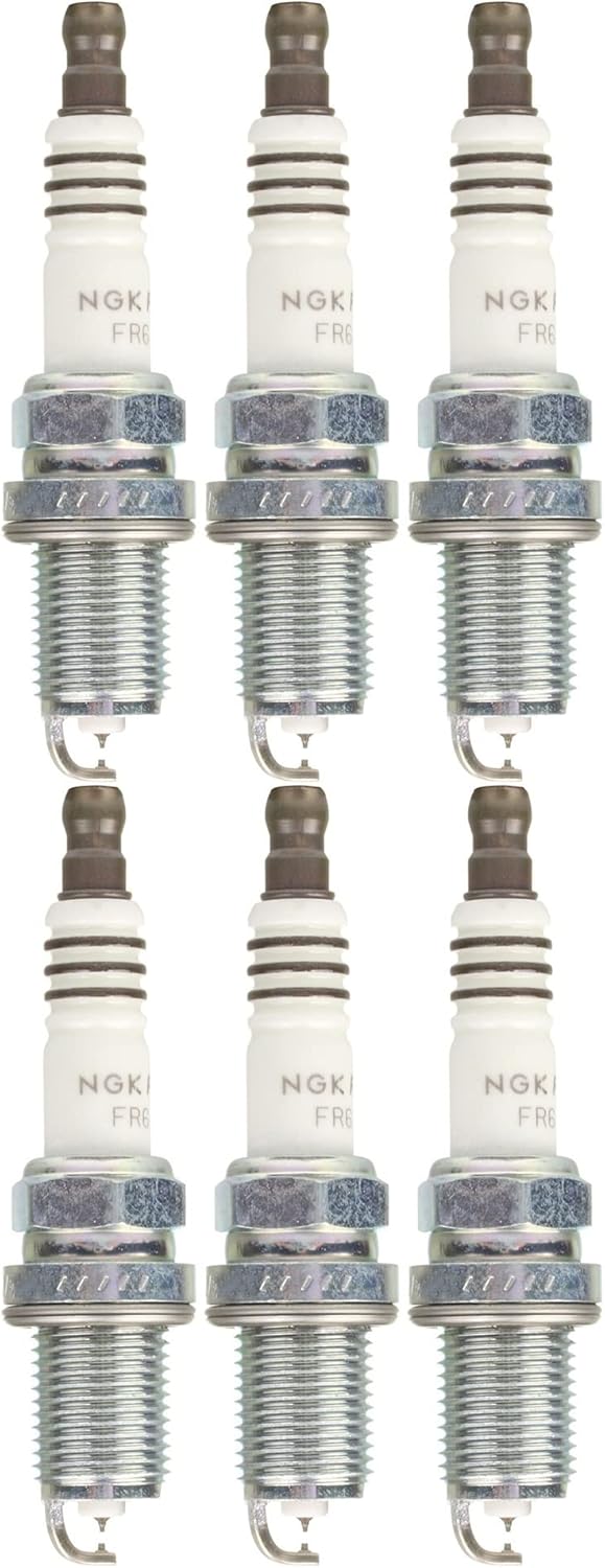 NGK Set of 6 Ruthenium HX Plugs FR6AHX-S for Acura BMW Chevrolet Dodge Honda