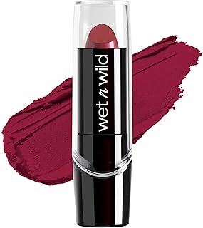 wet n wild Silk Finish Lipstick, Hydrating Rich Buildable Lip Color, Formulated with Vitamins A,E, & Macadamia for Ultimate Hydration, Cruelty-Free & Vegan - Just Garnet