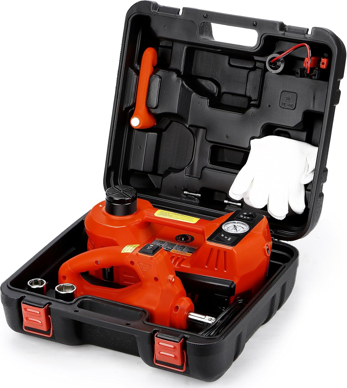 Panana 5 Ton Hydraulic Trolley Floor Jack Car Jack Kit 5Ton DC 12V Electric Hydraulic Car Jack Lift