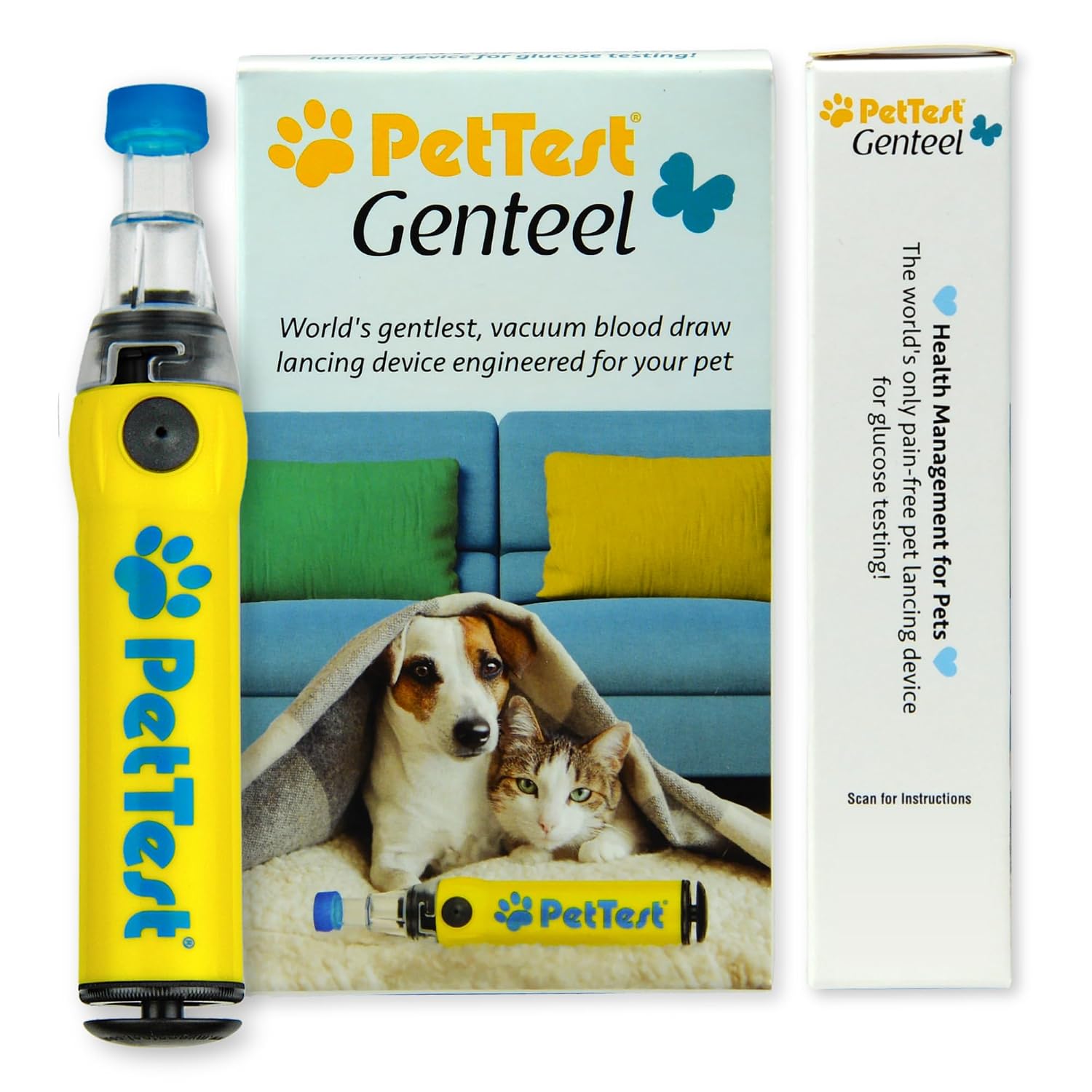 Genteel Pain-Free Lancing Device for Dogs & Cats, Pet Blood Sugar Tool