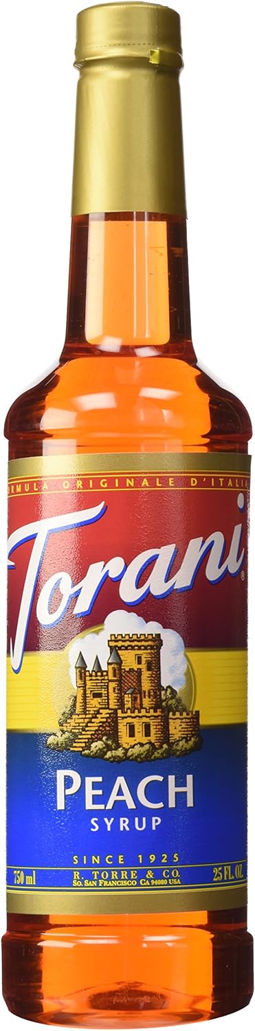 Torani Peach Syrup, 750 mL Peach