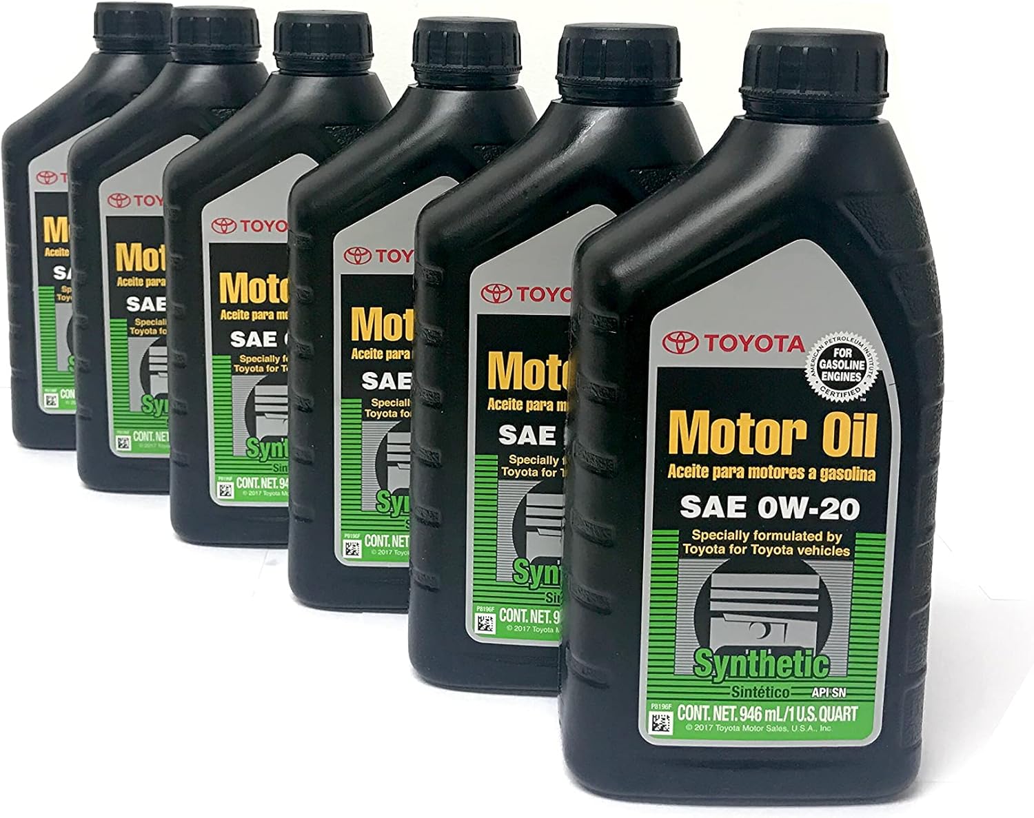 Toyota/ exxon mobil Case of 6 Quarts Full Synthetic TGMO SN 0W-20 Oil
