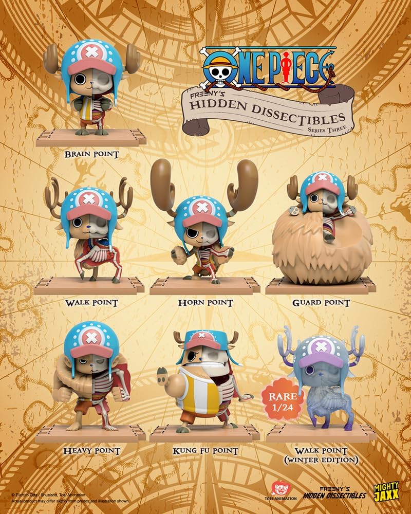 Mighty Jaxx Freeny's Hidden Dissectibles One Piece Series 3 (Chopper Edition) | Blind Box Collectible Figurines | 1 Pack - Contains Random Figure