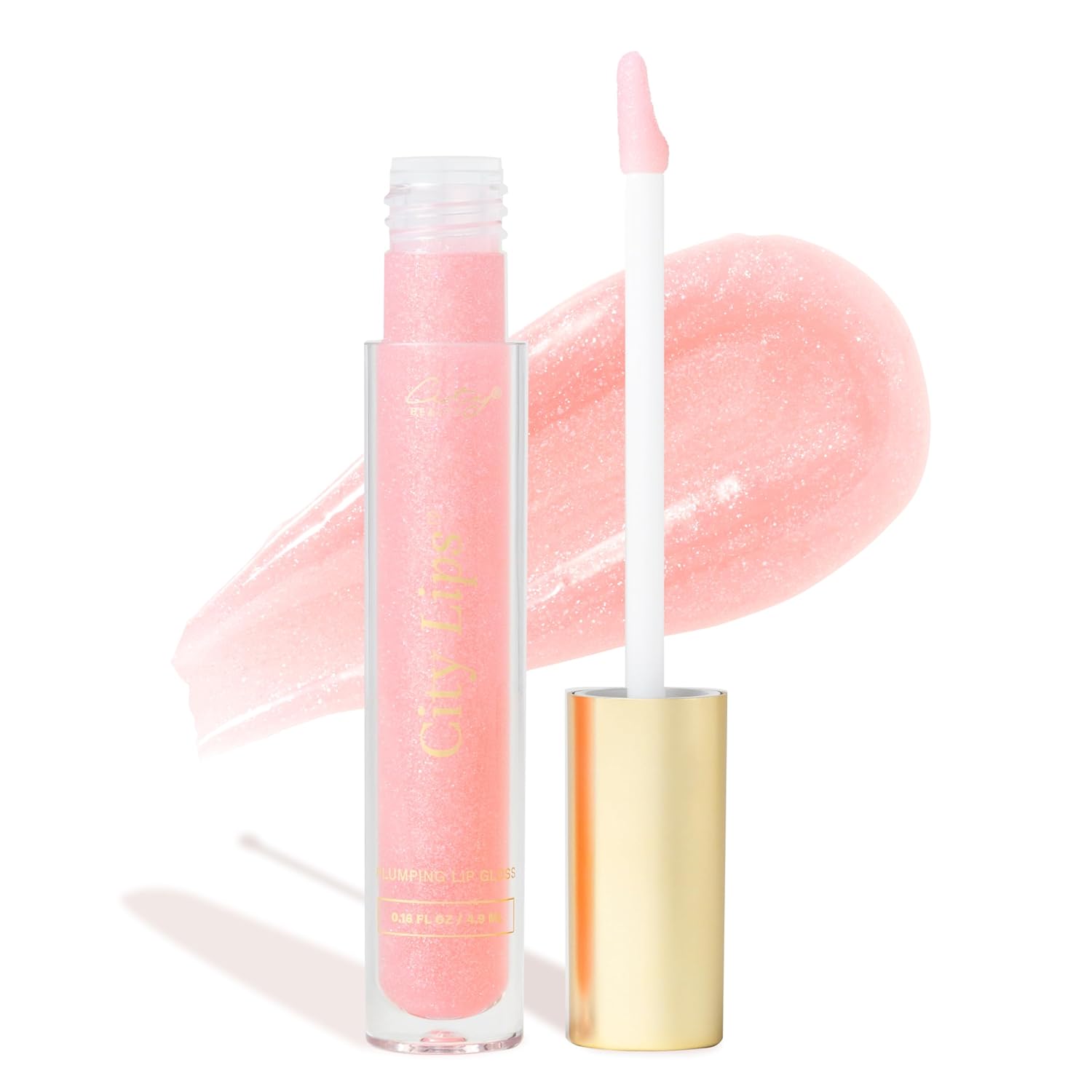City Beauty City Lips Plumping Lip Gloss - High-Shine Gloss for Fuller, Younger-Looking Lips | Hydrating & Smoothing Lip Treatment Hyaluronic Acid