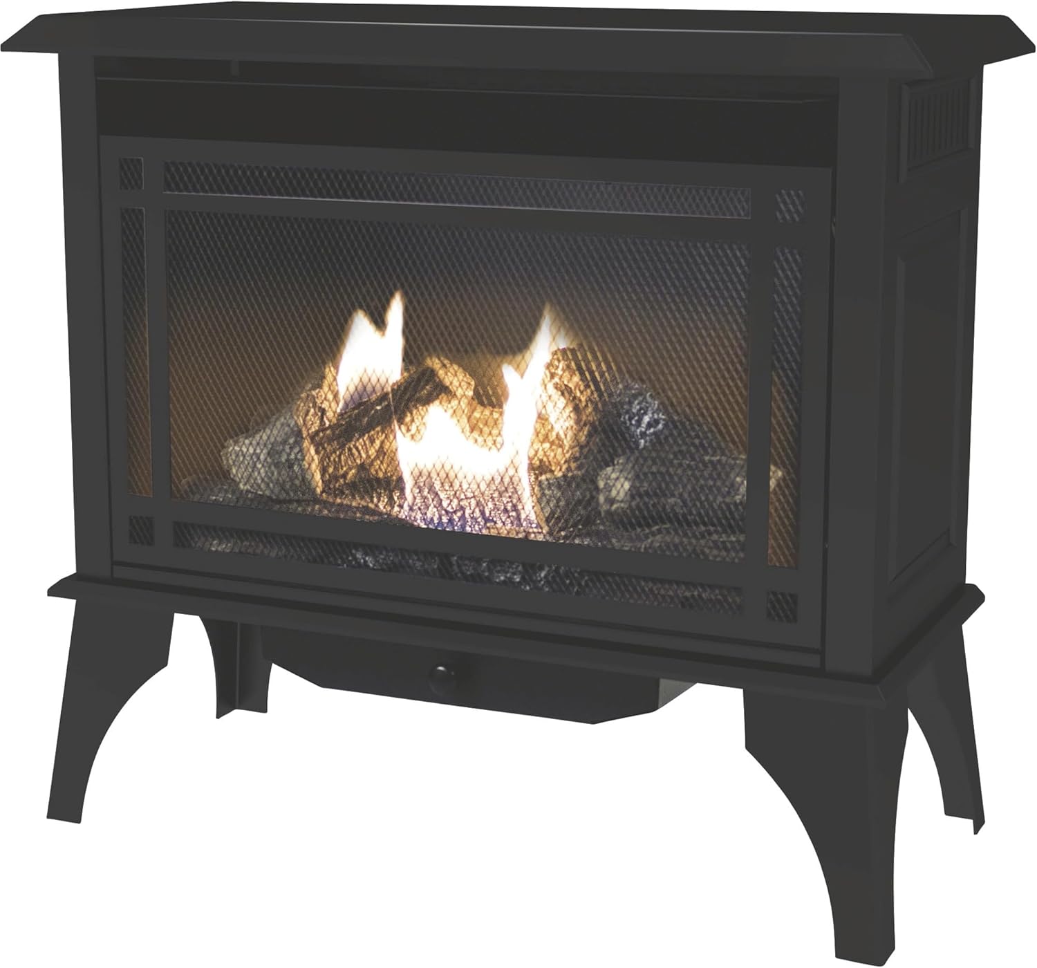 Pleasant Hearth VFS2-PH30DT 30,000 BTU 32" Intermediate Gas vent free stove, Black