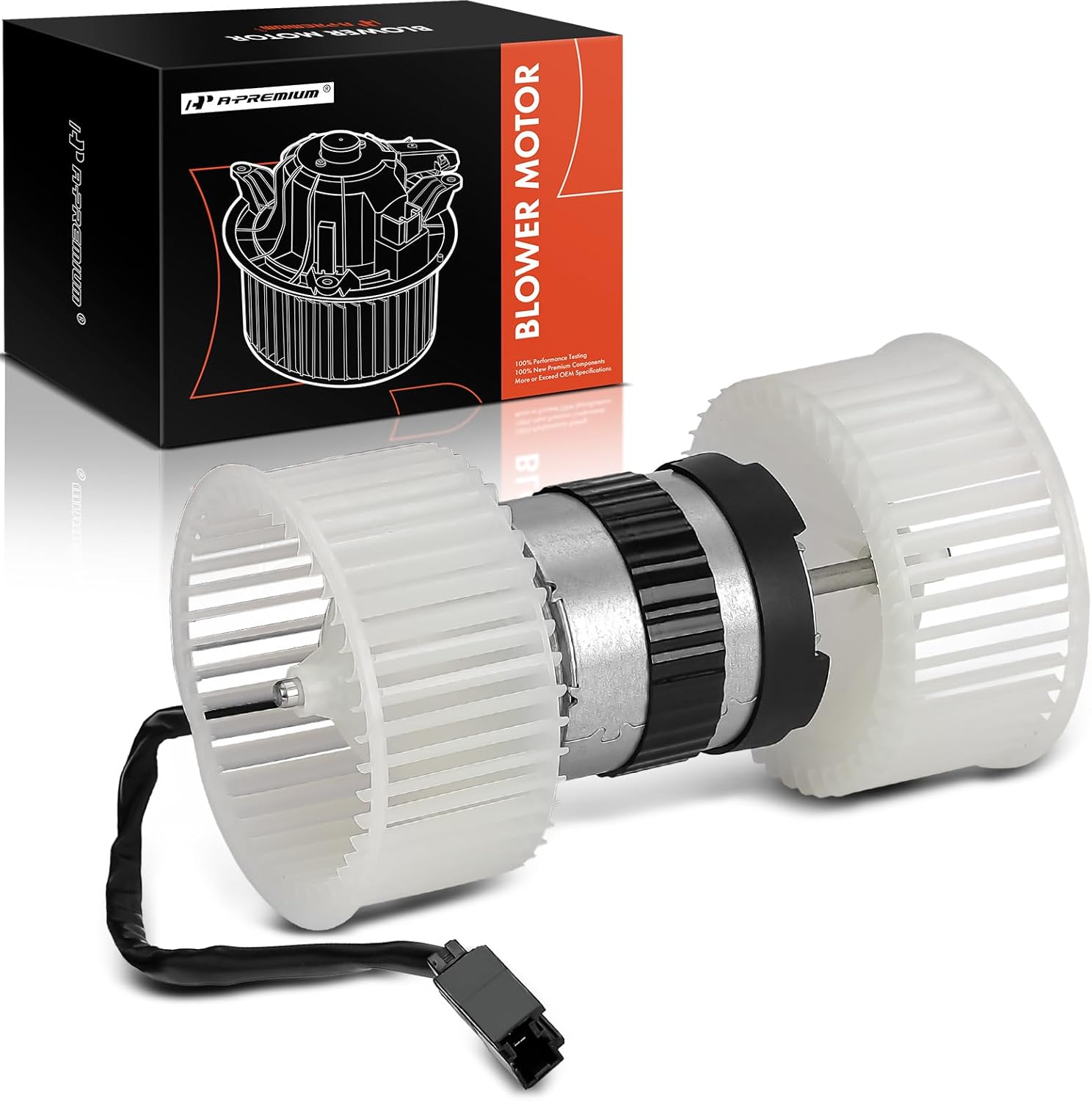 A-Premium HVAC Heater Blower Motor Assembly Compatible with Nissan Vehicles - Quest 2004-2009, MPV - Front Side, Replace# 272265Z000, 27226ZM70A