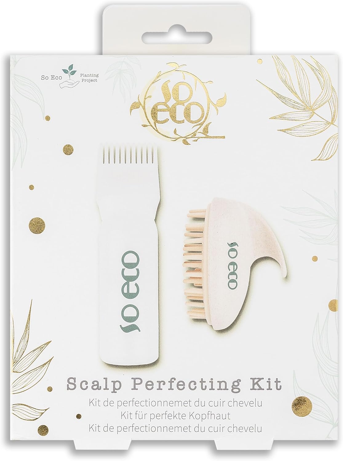 So Eco Scalp Perfecting Kit - Hair Care Kit - White Silicone Comb - Women's Dry Hair Care