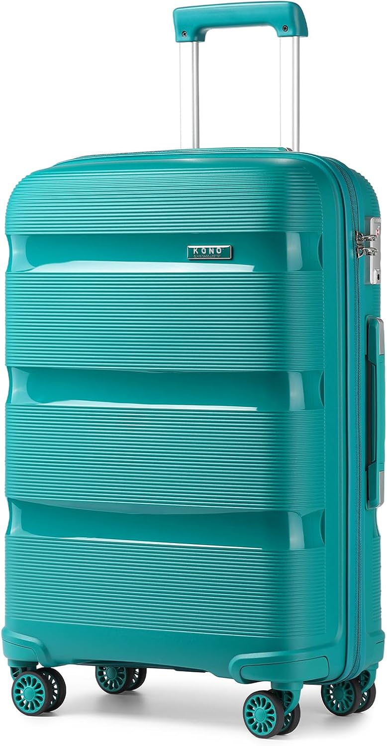 Kono Hard Travel Suitcases 4 Wheels Trolley Suitcases, Sturdy and Lightweight, TSA Lock, YKK Zipper, Silent Wheel