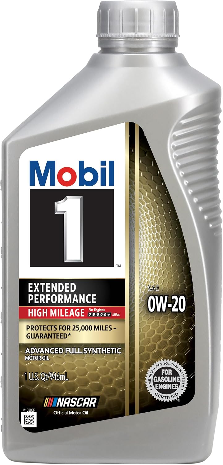 Mobil 1 Extended Performance High Mileage Full Synthetic Oil 0W-20 (6 Pack)