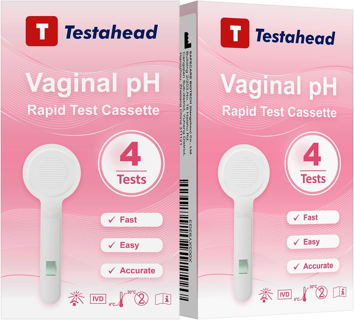 BV Test Strips for Women, 10-Seconds Vaginal pH Test Strips, 8 Count – Easy Home Detection of Bacterial Vaginosis, Balanced pH Monitoring