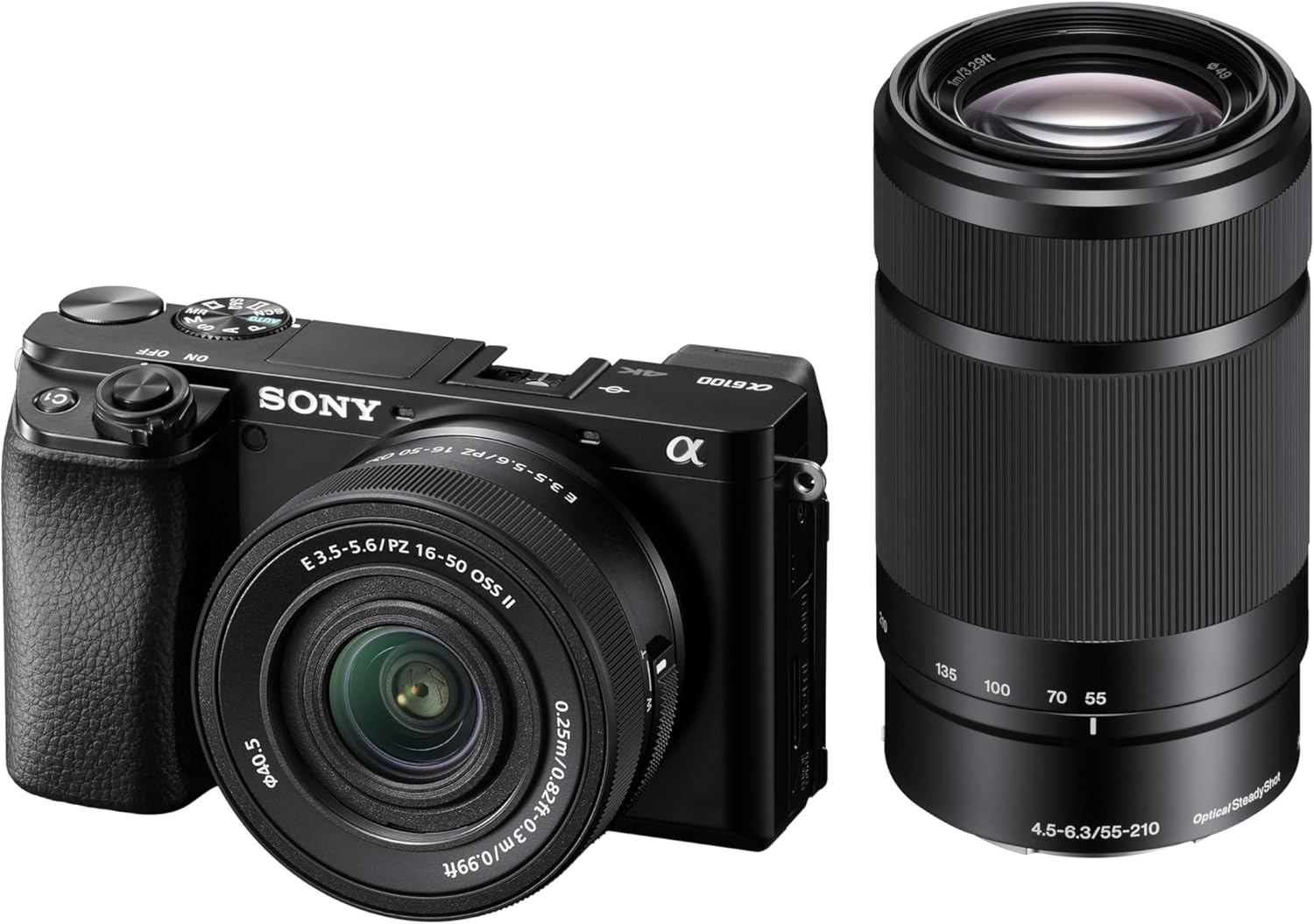 Sony Alpha a6100 w/ 16-50mm + 55-210mm