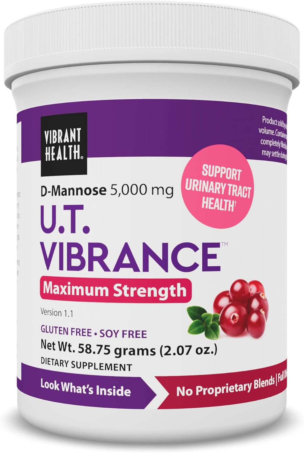 Vibrant Health, U.T. Vibrance Powder, Crisis Intervention for Urinary Tract Health, 10 Servings