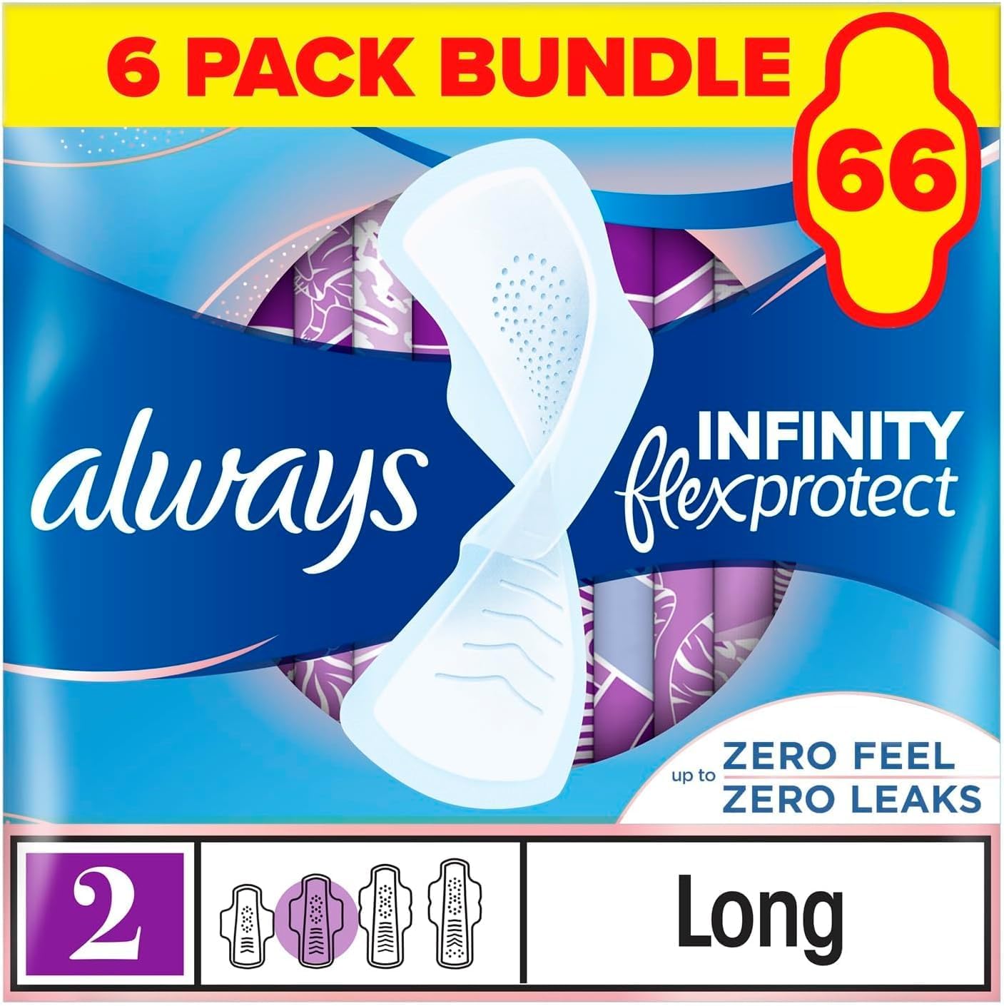 Always Infinity Pads Long Plus 6x11ct