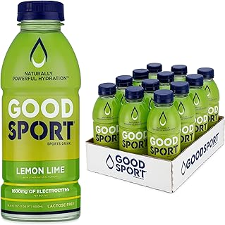 GoodSport® Electrolyte Sports Drink, Rapid & Long-lasting Hydration, 16.9. oz (12 Count) – Lemon Lime