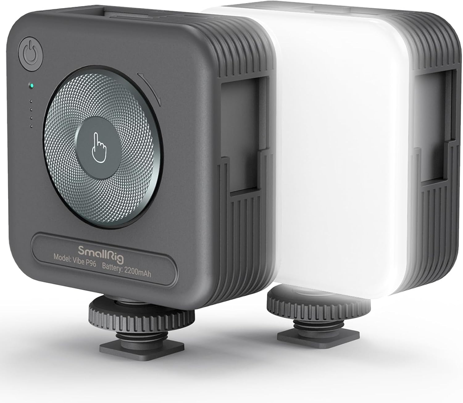 SMALLRIG LED Video Light P96 Camera Light With 2200mAh Battery, Portable Photography Lighting 2700K-6500K Bi-color LED for Video Conference/TikTok YouTube Vlogging/Photography - 3286B Grey