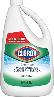 Clorox Clean-Up All Purpose Cleaner with Bleach Original, Household Essentials, 64 Ounce Refill Bottle (Package May Vary)