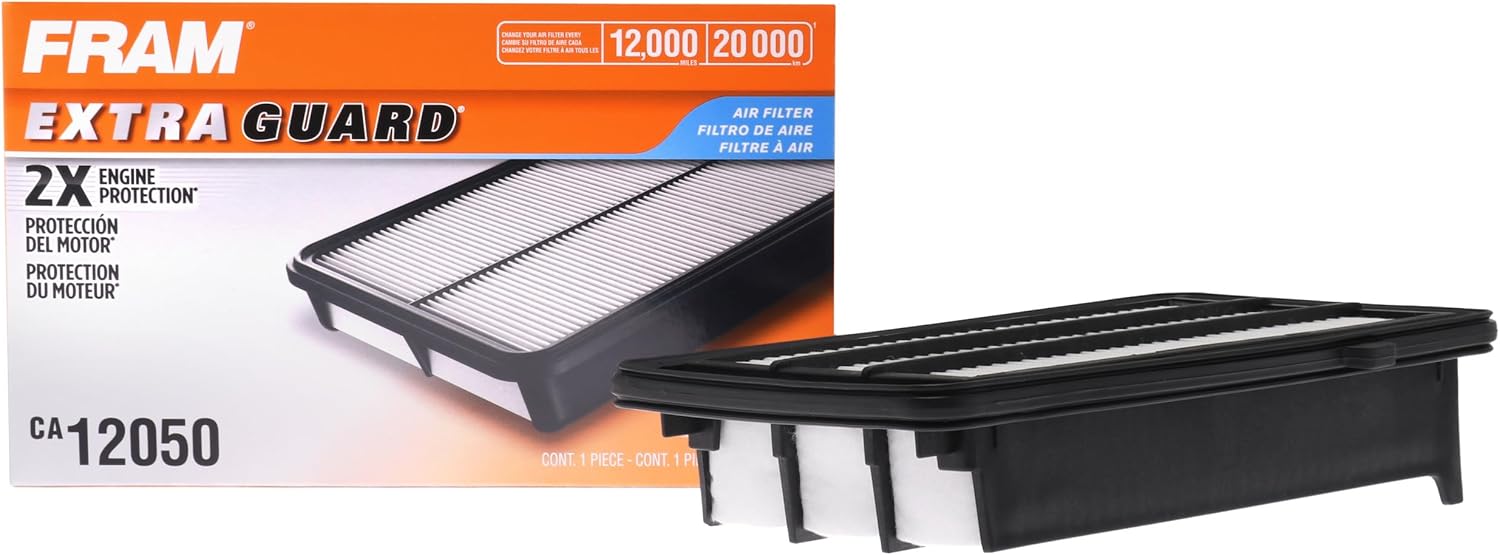 FRAM Extra Guard Engine Air Filter Replacement, Easy Install w/Advanced Engine Protection and Optimal Performance, CA12050 for Select Honda Vehicles