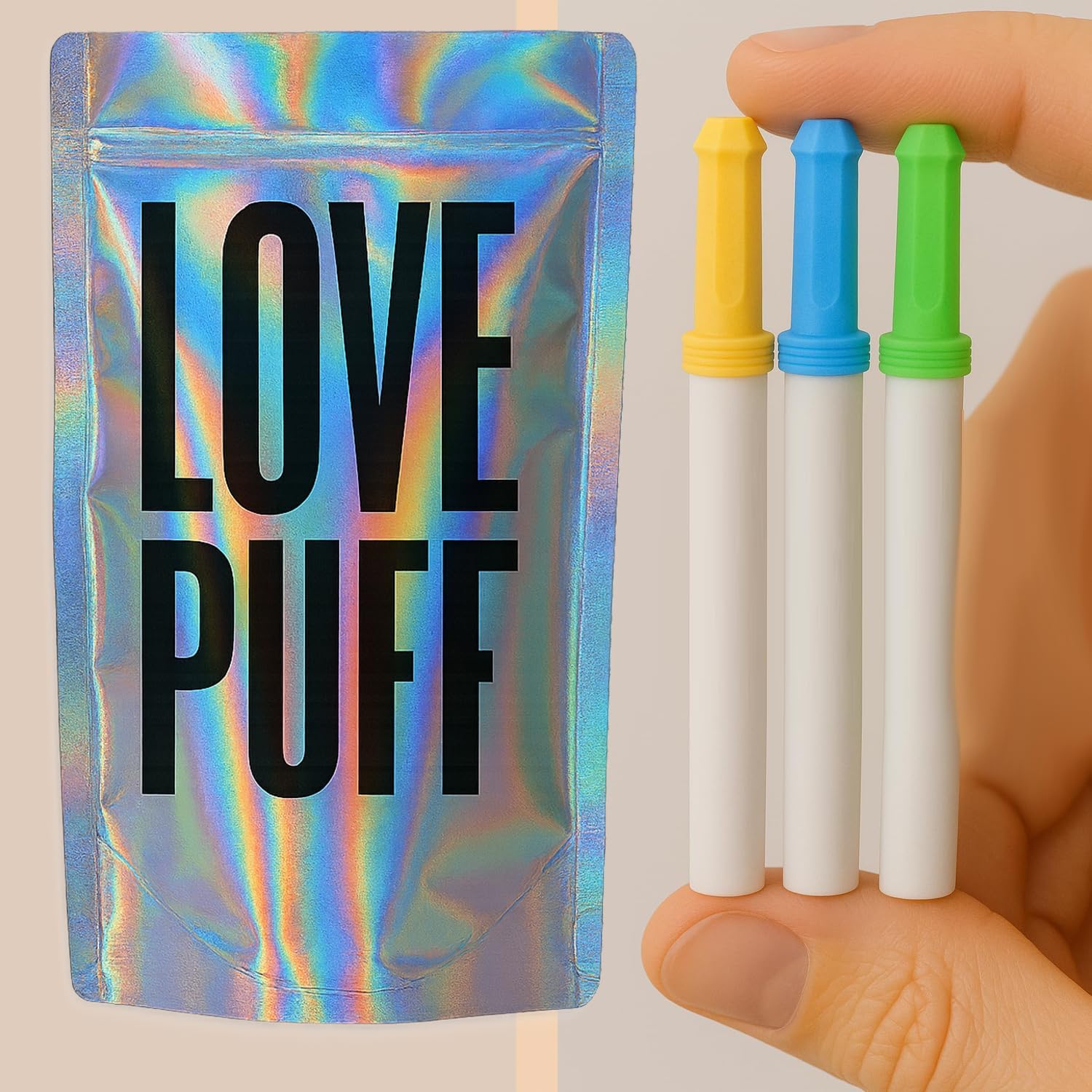 LovePuff Smokeless Inhaler Stick Pack - 3 Flavors: ICY Mint, Bold Mint & Sweet Citrus for Refreshing Air & Healthy Habits - Pack of 3