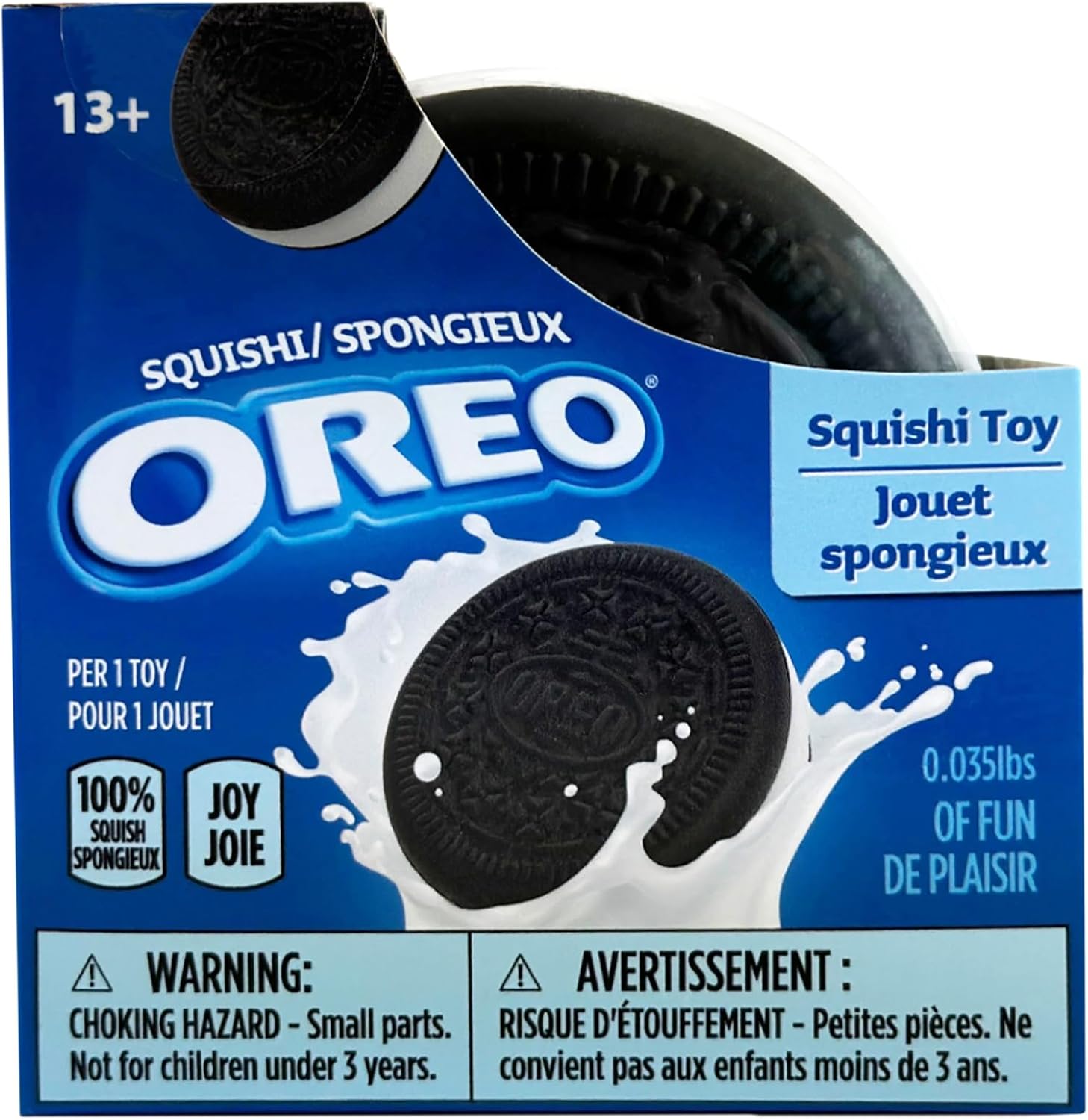Oreo Squishy Toy, 4X Size of Regular Oreo Cookie, Stress Relief Desk Toy
