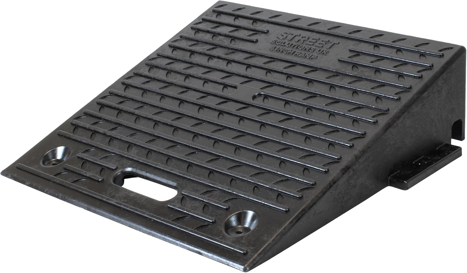 Single 6" Inch Driveway Kerb Ramp, Heavy Duty Rubber Ramps Perfect for Pavements, Low Cars, Kerb Ramps for Motorhome, Truck, Shed Ramps, Pets & Wheelchair Threshold Ramp (6")