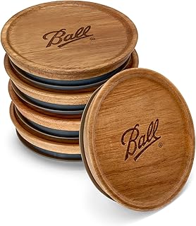 Ball Jar Wooden Storage Lids