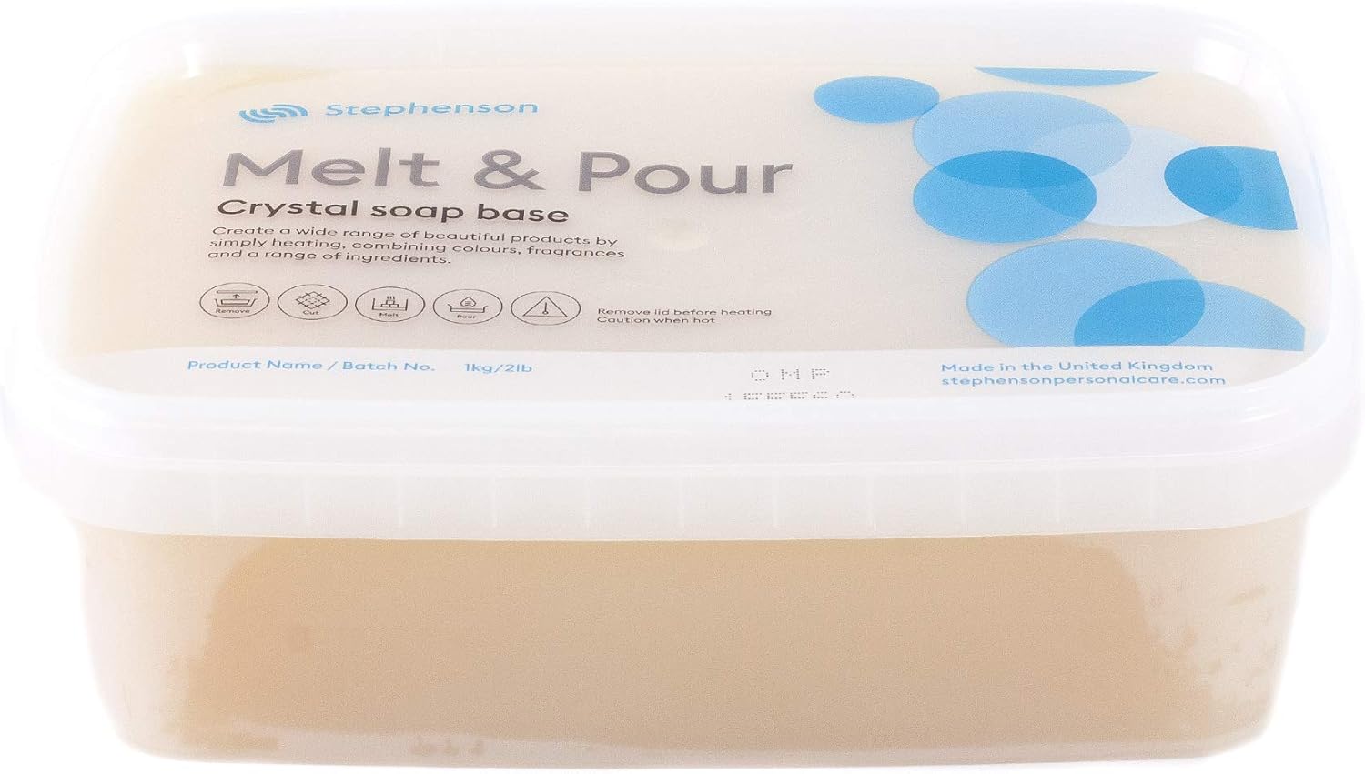 Stephenson Melt and Pour Soap Base Organic - 1Kg