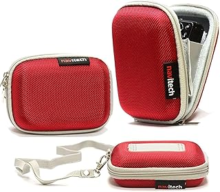 Navitech Red Shockproof Camera Case Compatible With TEBNGIHNM 4K Compact Camera