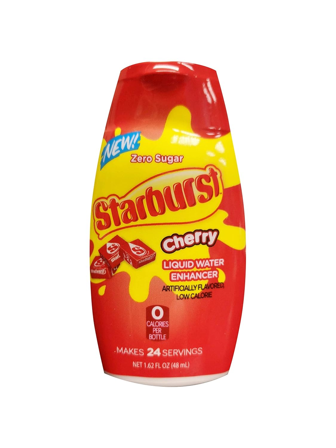 Starburst Singles To Go Liquid Water Enhancer, 1.62 Fl. Oz (1-Pack), Cherry, Low Calorie, Zero Sugar Drink Enhancer