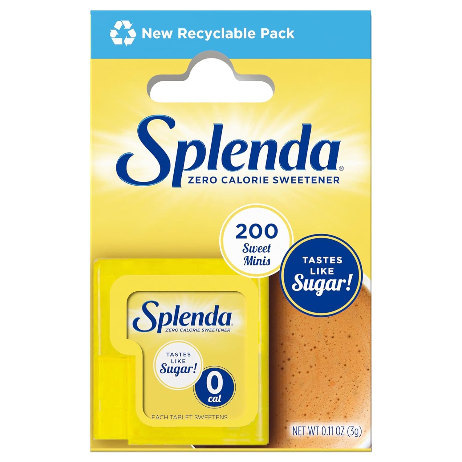 SPLENDA No Calorie Sweetener, Mini Dissolvable Tablets ,200 Count
