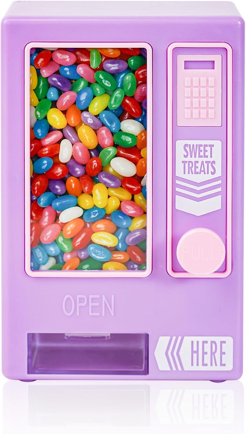 YOBRO Candy Dispenser, Cute Vending Machine for Desktop, Manual Candy Machine, Dispense Mini Candies, Birthday&Christmas Gift for Girls, Gift for Friends Girlfriends (Purple)