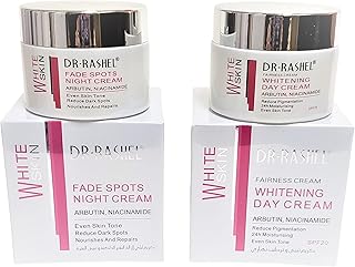 Fade Dark Spots Face Day Cream & Night Cream With Arbutin and Niacinamide (Bundle Pack of 2) Size 1.76 oz Jars